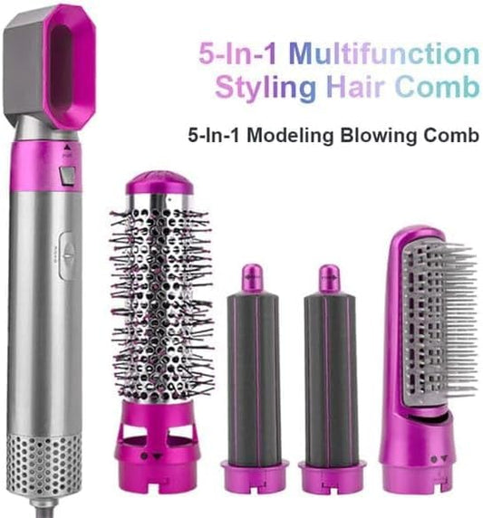 5-in-1 Hot Hair Brush Styler — All-in-One Dryer & Styling Tool
