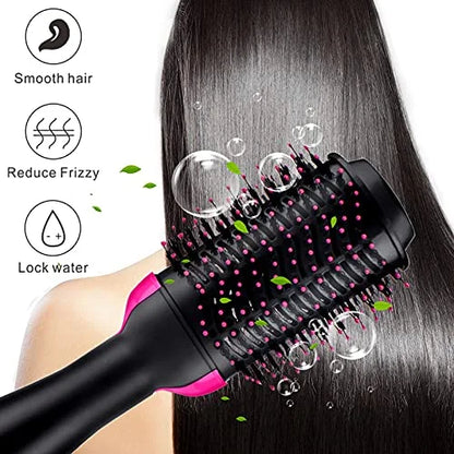 Ionic hair dryer brush for frizz free smooth and shiny hair