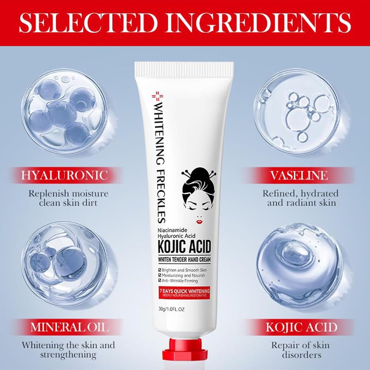 Sadoer Kojic Acid Hand Cream — Whitening, Brightening & Deep Hydration | All Skin Types
