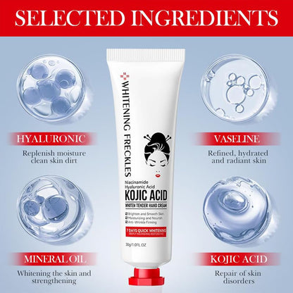 Sadoer Kojic Acid Hand Cream — Whitening, Brightening & Deep Hydration | All Skin Types