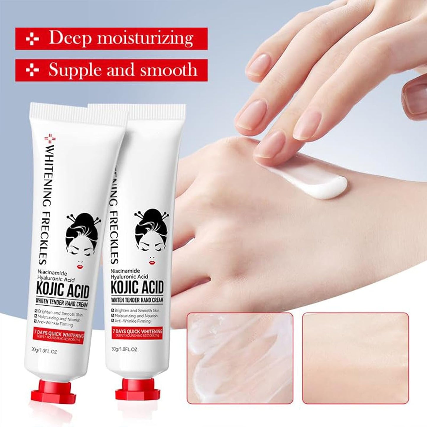 Sadoer Kojic Acid Hand Cream — Whitening, Brightening & Deep Hydration | All Skin Types