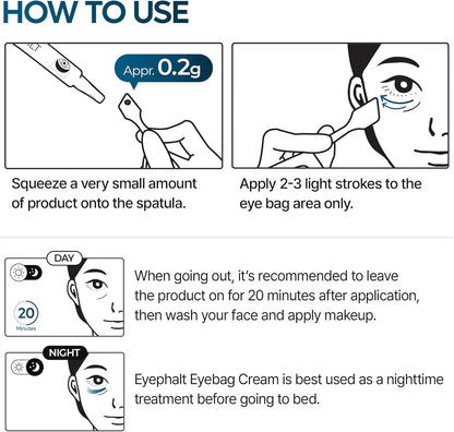 Dr.Melaxin Eyephalt Eye Bag Cream — Dark Circles, Puffiness & Fine Lines | EGF + Niacinamide + Ceramide